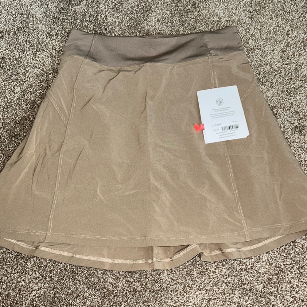 khaki skort